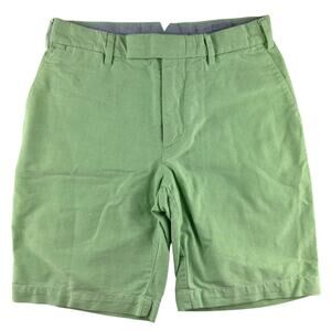 Polo Ralph Lauren Shorts Mens 30 Green Chino Flat Front Preppy 9" Inseam Golf
